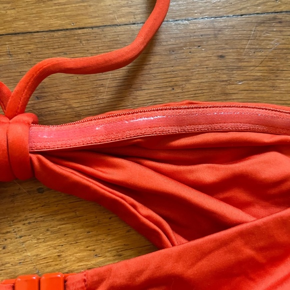 NWT MSRP $260 ALC Vibrant Cheeky Burnt Orange Hater Bikini Set Size M Tropical - Picture 5 of 7